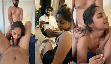 South Mallu Babe Blowjob –  Painful Threesome Sex Leaked
